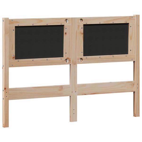Kopfteil Sonstiges Braun und Schwarz 135 cm Massivholz Kiefer