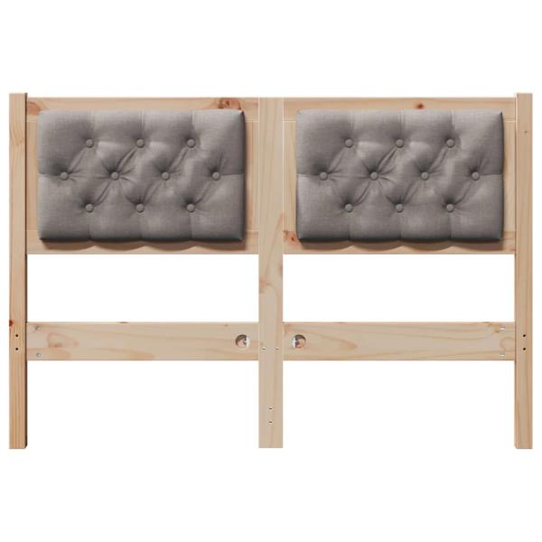 Kopfteil Sonstiges Braun und Taupe 120 cm Massivholz Kiefer