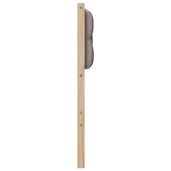 Kopfteil Sonstiges Braun und Taupe 120 cm Massivholz Kiefer