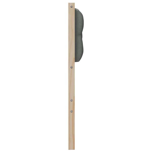 Kopfteil Sonstiges braun und dunkelgrau 90 cm Massivholz Kiefer