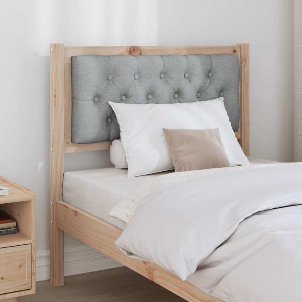 Kopfteil Sonstiges Braun und hellgrau 80 cm Massivholz Kiefer