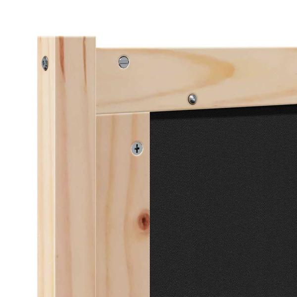 Kopfteil Sonstiges Braun und hellgrau 80 cm Massivholz Kiefer