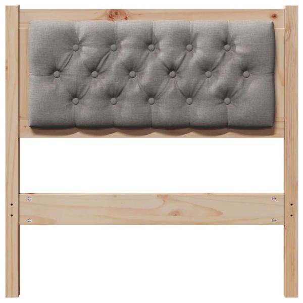 Kopfteil Sonstiges Braun und Taupe 80 cm Massivholz Kiefer
