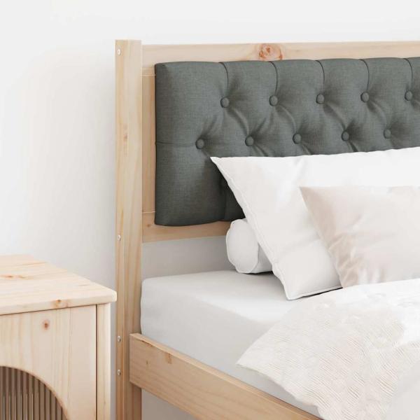 ARDEBO.de - Kopfteil Sonstiges braun und dunkelgrau 75 cm Massivholz Kiefer