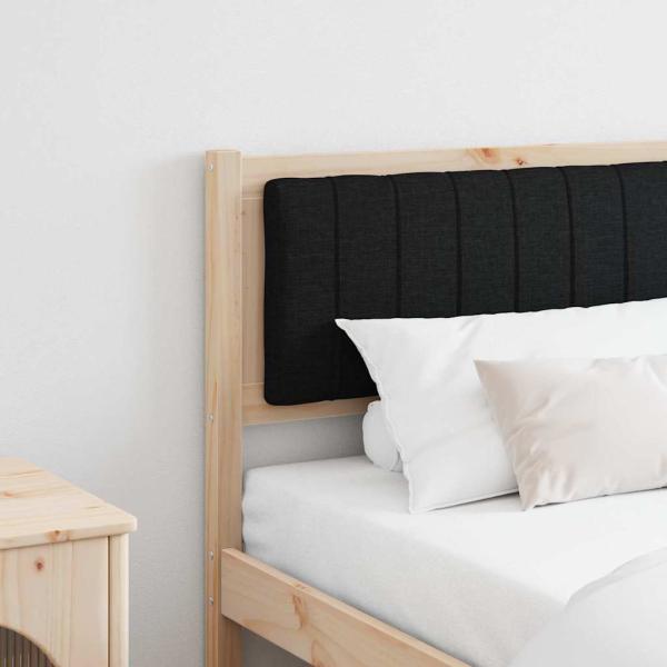 ARDEBO.de - Gepolstertes Kopfteil Braun 180 cm Massivholz Kiefer und Stoff