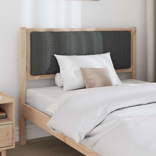 Gepolstertes Kopfteil Braun 100 cm Massives Kiefernholz