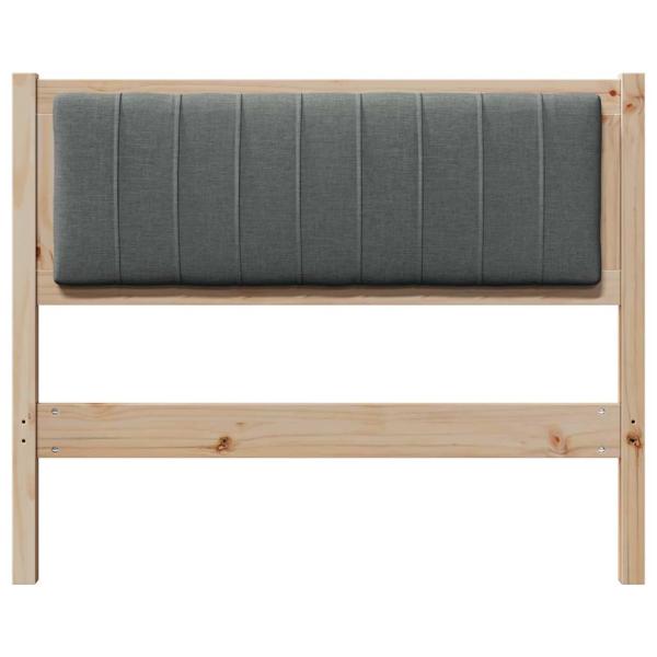 Gepolstertes Kopfteil Braun 100 cm Massives Kiefernholz