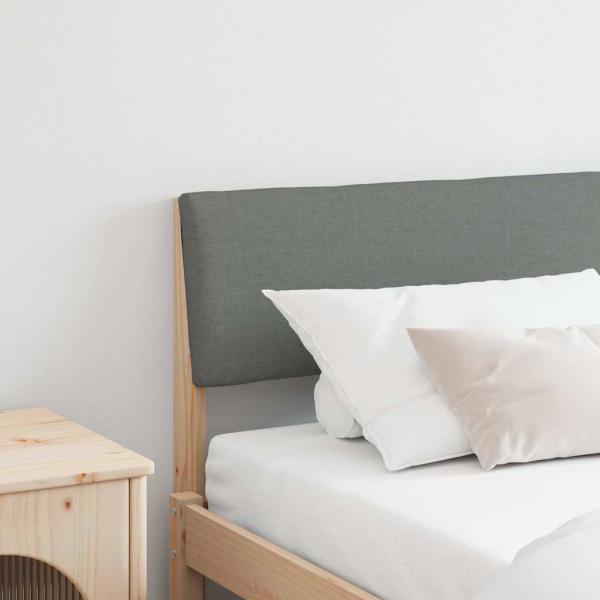 ARDEBO.de - Gepolstertes Kopfteil Dunkelgrau 200 cm Massives Kiefernholz