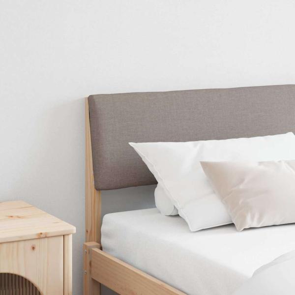 ARDEBO.de - Gepolstertes Kopfteil Taupe 200 cm Massives Kiefernholz