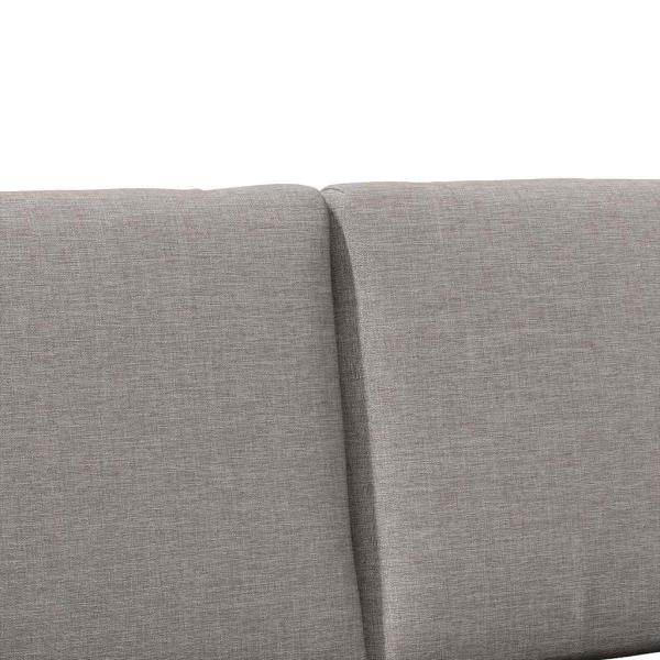 Gepolstertes Kopfteil Taupe 135 cm Massives Kiefernholz