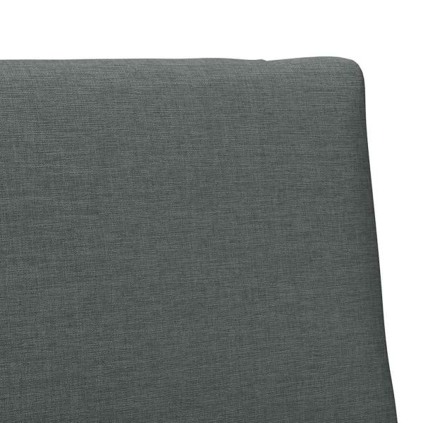 Gepolstertes Kopfteil Dunkelgrau 90 cm Massives Kiefernholz