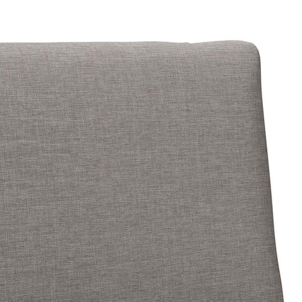 Gepolstertes Kopfteil Taupe 90 cm Massives Kiefernholz