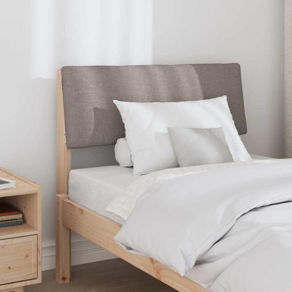ARDEBO.de - Gepolstertes Kopfteil Taupe 80 cm Massives Kiefernholz