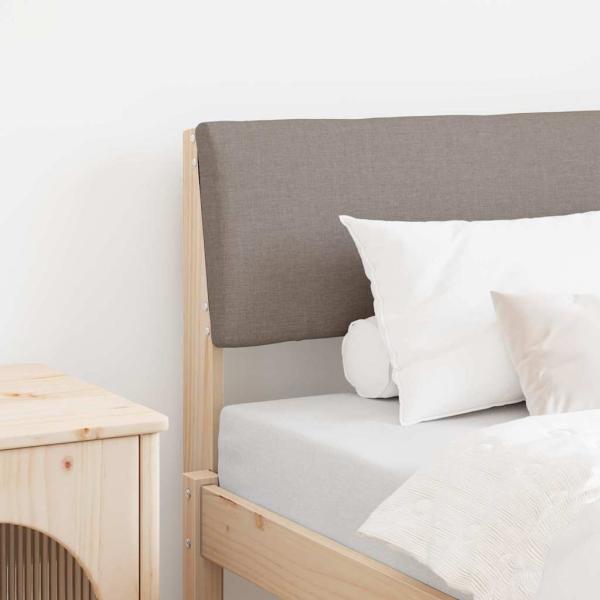 ARDEBO.de - Gepolstertes Kopfteil Taupe 75 cm Massives Kiefernholz