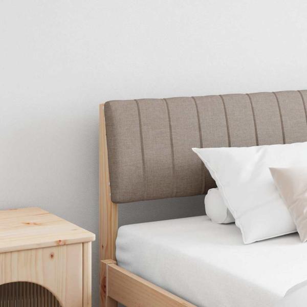 ARDEBO.de - Gepolstertes Kopfteil Taupe 200 cm Massives Kiefernholz