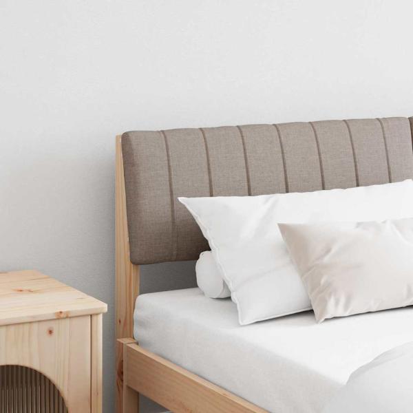 ARDEBO.de - Gepolstertes Kopfteil Taupe 160 cm Massives Kiefernholz