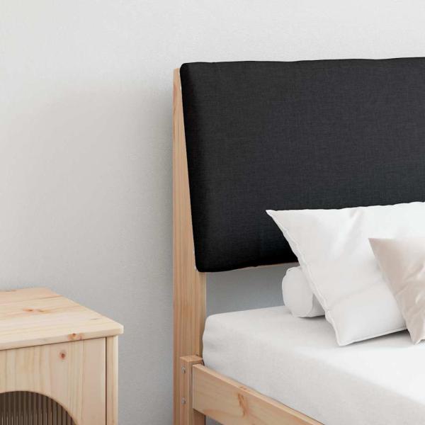ARDEBO.de - Gepolstertes Kopfteil Schwarz 180 cm Massives Kiefernholz