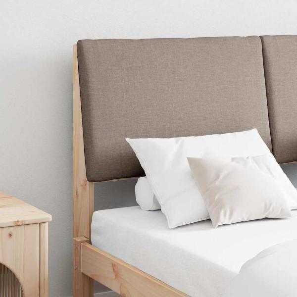 ARDEBO.de - Gepolstertes Kopfteil Taupe 160 cm Massives Kiefernholz