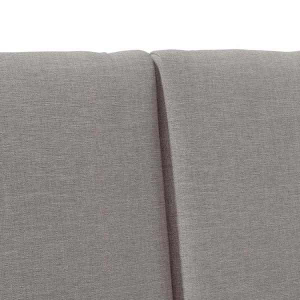 Gepolstertes Kopfteil Taupe 150 cm Massives Kiefernholz
