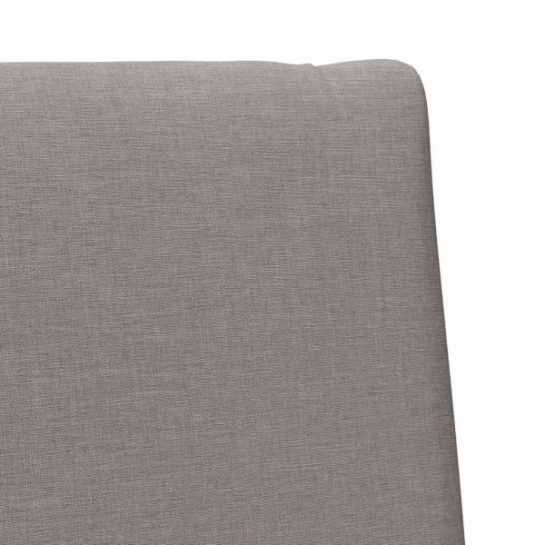 Gepolstertes Kopfteil Taupe 100 cm Massives Kiefernholz
