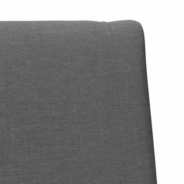 Gepolstertes Kopfteil Dunkelgrau 80 cm Massives Kiefernholz