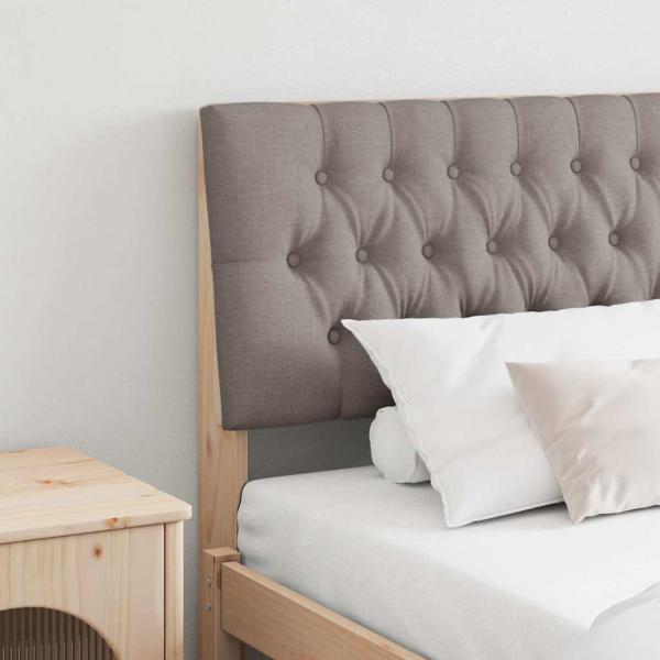 ARDEBO.de - Gepolstertes Kopfteil Taupe 200 cm Massives Kiefernholz