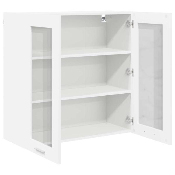 Hängeschrank mit Regal Riga Weiß 80 x 31 x 80 cm Holzwerkstoff