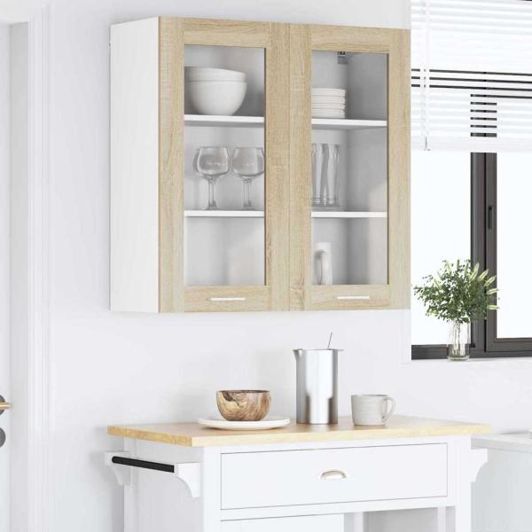 Hängeschrank Riga Sonoma-Eiche 80 x 31 x 80 cm Holzwerkstoff