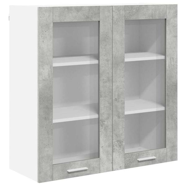 Hängeschrank Riga Beton Grau 80 x 31 x 80 cm Holzwerkstoff