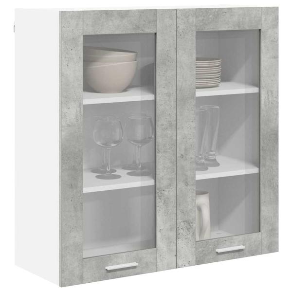 Hängeschrank Riga Beton Grau 80 x 31 x 80 cm Holzwerkstoff