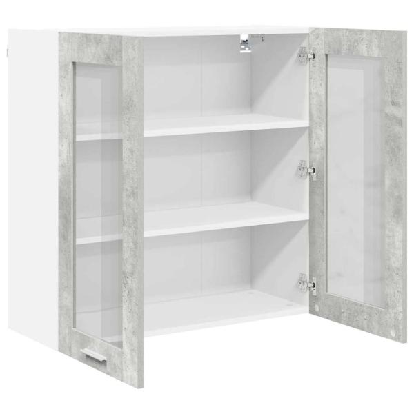 Hängeschrank Riga Beton Grau 80 x 31 x 80 cm Holzwerkstoff