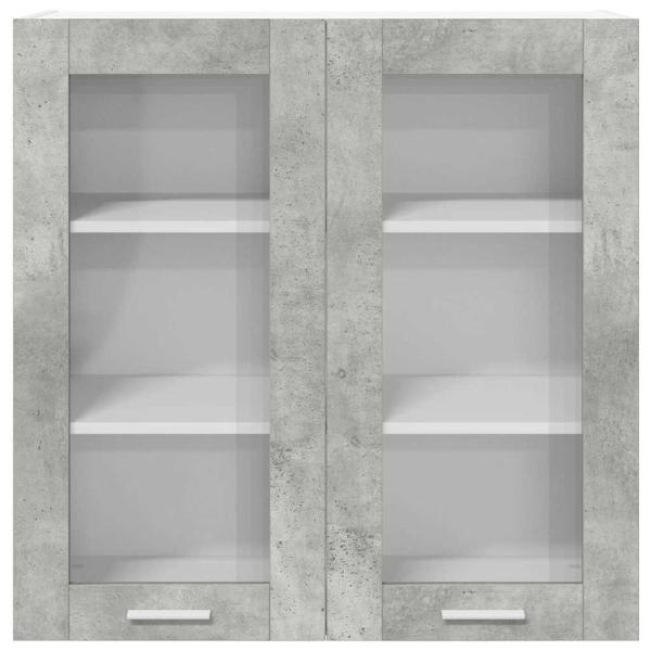 Hängeschrank Riga Beton Grau 80 x 31 x 80 cm Holzwerkstoff