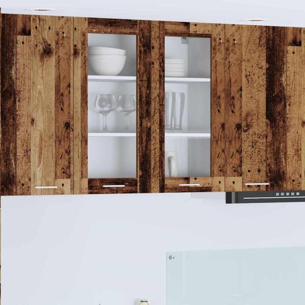 ARDEBO.de - Hängeschrank mit Tür Riga Altholz 80 x 31 x 80 cm Holzwerkstoff