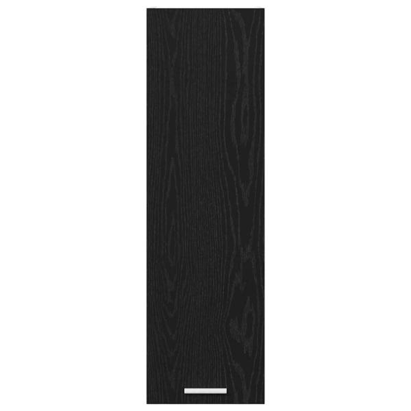 Hängeschrank mit Tür Riga Schwarz Eichen-Optik 30 x 31 x 100 cm