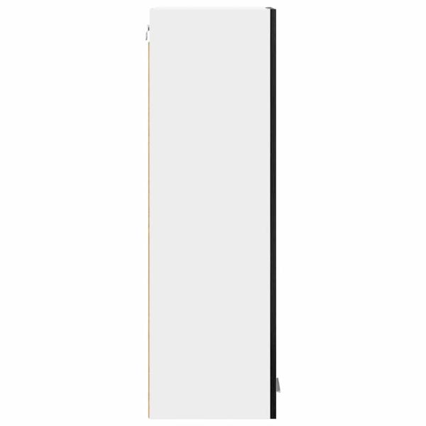 Hängeschrank mit Tür Riga Schwarz Eichen-Optik 30 x 31 x 100 cm