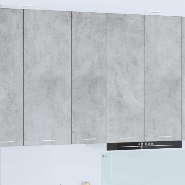 ARDEBO.de - Hängeschrank Betongrau 30 x 31 x 100 cm Holzwerkstoff