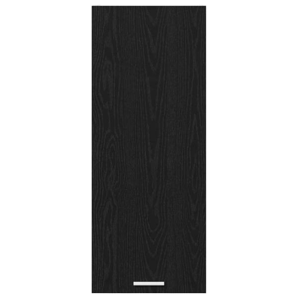 Hängeschrank mit Tür Riga Schwarz Eichen-Optik 40 x 31 x 100 cm