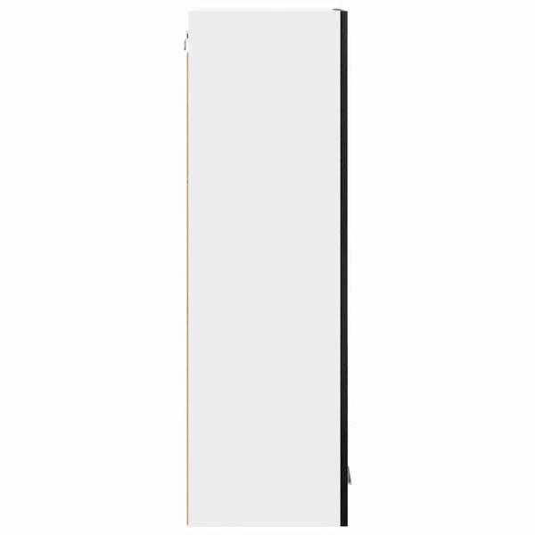 Hängeschrank mit Tür Riga Schwarz Eichen-Optik 40 x 31 x 100 cm