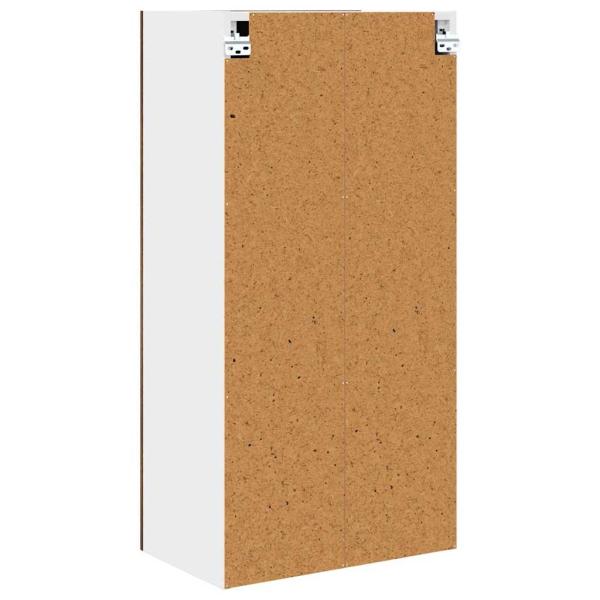 Hängeschrank Riga Geräucherte Eiche und Weiß 50 x 31 x 100 cm