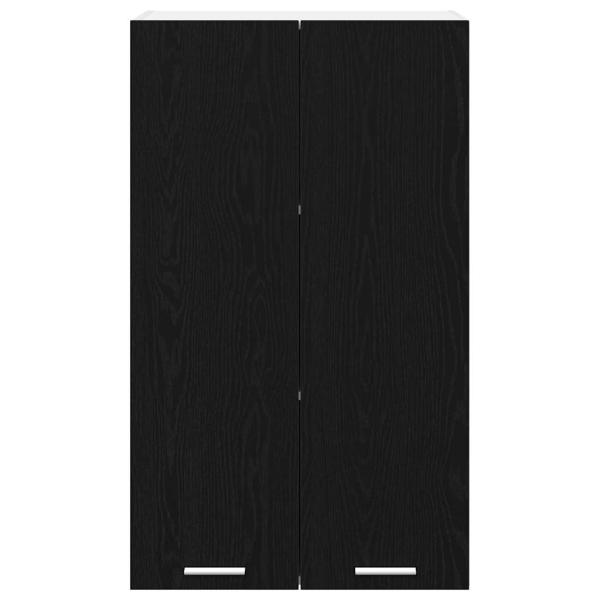 Hängeschrank mit Tür Riga Schwarz Eichen-Optik 60 x 31 x 100 cm
