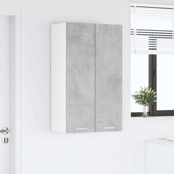 Hängeschrank Riga Beton Grau 60 x 31 x 100 cm Holzwerkstoff