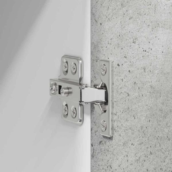 Hängeschrank Riga Beton Grau 60 x 31 x 100 cm Holzwerkstoff