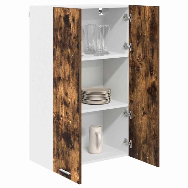 Hängeschrank mit Regal Riga Geräucherte Eiche 60 x 31 x 100 cm