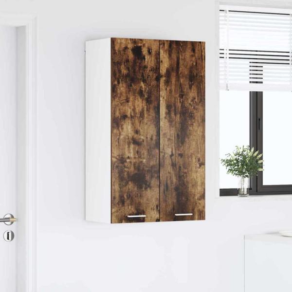 Hängeschrank mit Regal Riga Geräucherte Eiche 60 x 31 x 100 cm