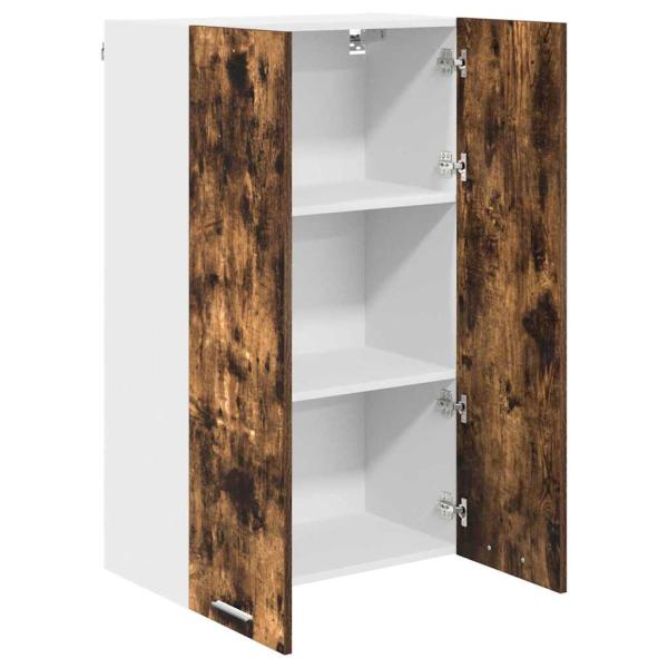 Hängeschrank mit Regal Riga Geräucherte Eiche 60 x 31 x 100 cm