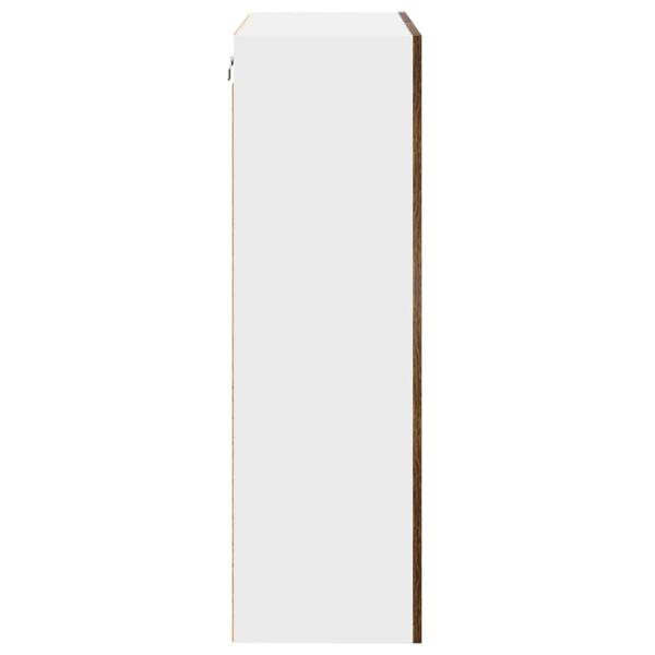 Hängeschrank mit Regal Riga Geräucherte Eiche 60 x 31 x 100 cm
