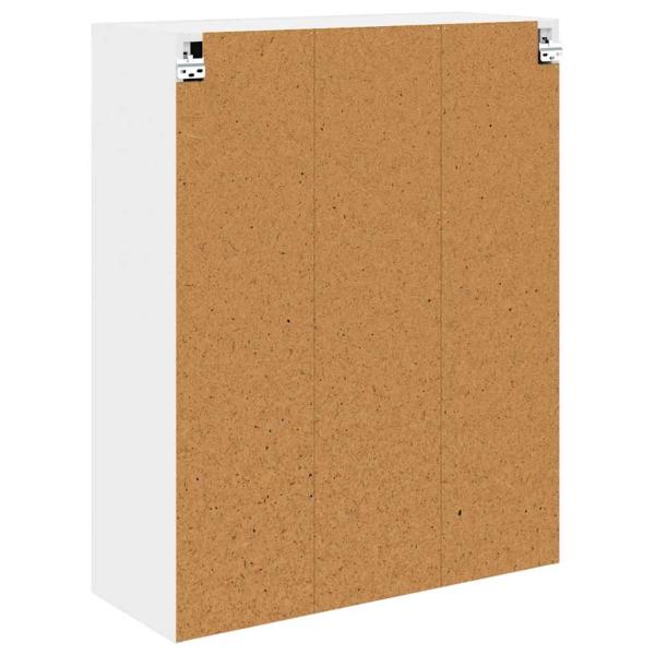 Hängeschrank mit Regal Riga Weiß 80 x 31 x 100 cm Holzwerkstoff