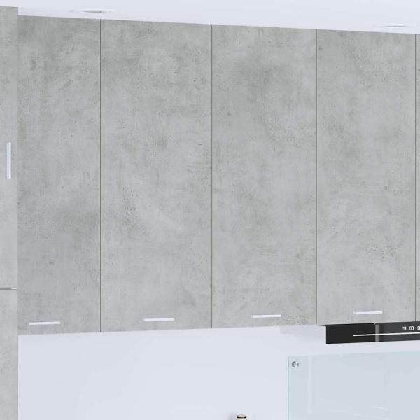 ARDEBO.de - Hängeschrank Riga Beton Grau 80 x 31 x 100 cm Holzwerkstoff