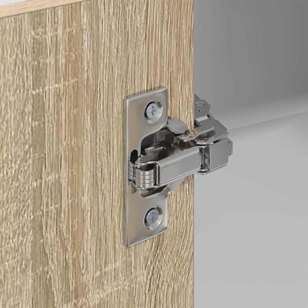 Hängeschrank Riga Sonoma-Eiche und Weiß 57 x 57 x 100 cm