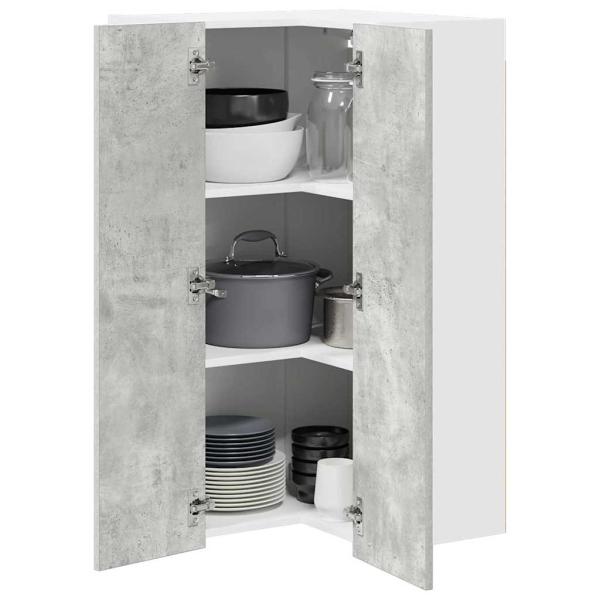 Hängeschrank Riga Sonoma-Eiche und Weiß 57 x 57 x 100 cm